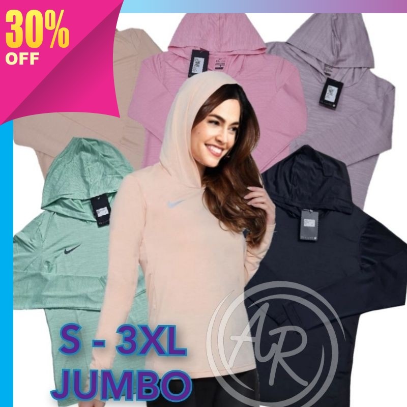 Promo Diskon Murah Korean Style Pakaian atasan bawahan murah / Baju olahraga lari wanita JUMBO hoodi