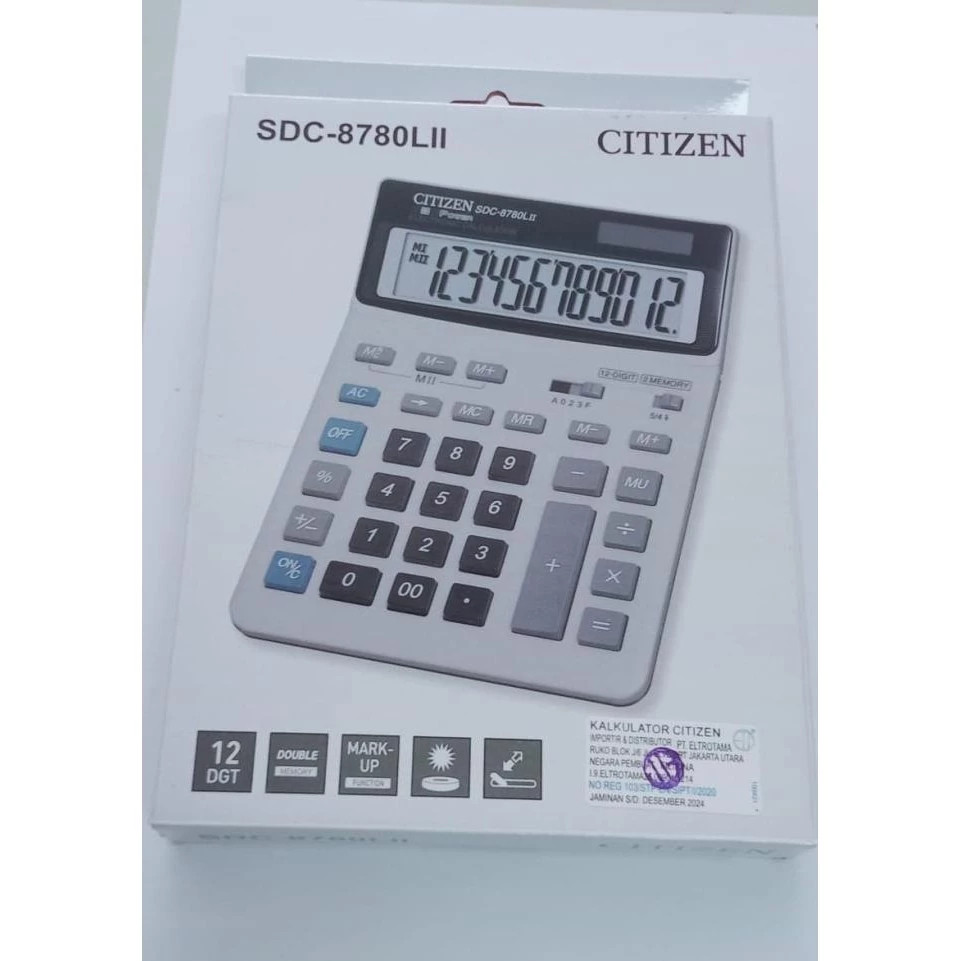 

Citizen Calculator SDC 8780 L 11 ORIGINAL