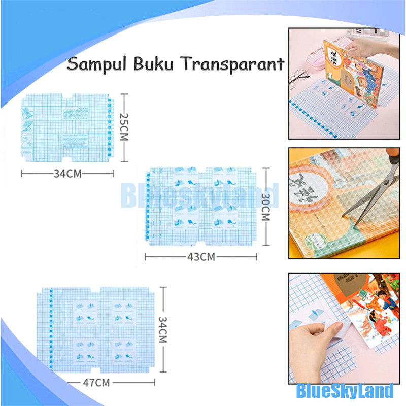 

Stiker Sampul Sampul Buku Stiker Pvc Film Pelindung Buku 10 Lembar Buram Tahan Air Dengan Perekat