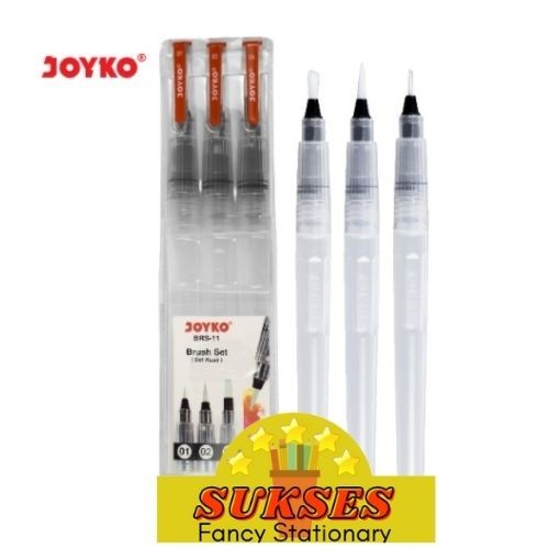 

Brush Set Alat Lukis Kuas Cat Air Minyak Acrylic Joyko Brs-11