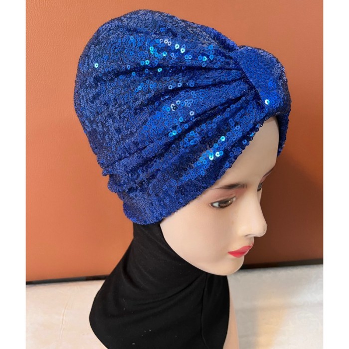 ✨TERLARIS✨ -Terlaris Turban dewasa turban instan sequin mewah turban mewah turban