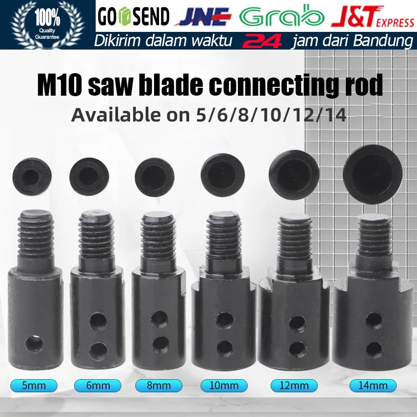 M10 Arbor Mandrel Connector Drill Mini Grinder Cutting Tools 5MM/6MM/8MM/10MM/12MM/14MM