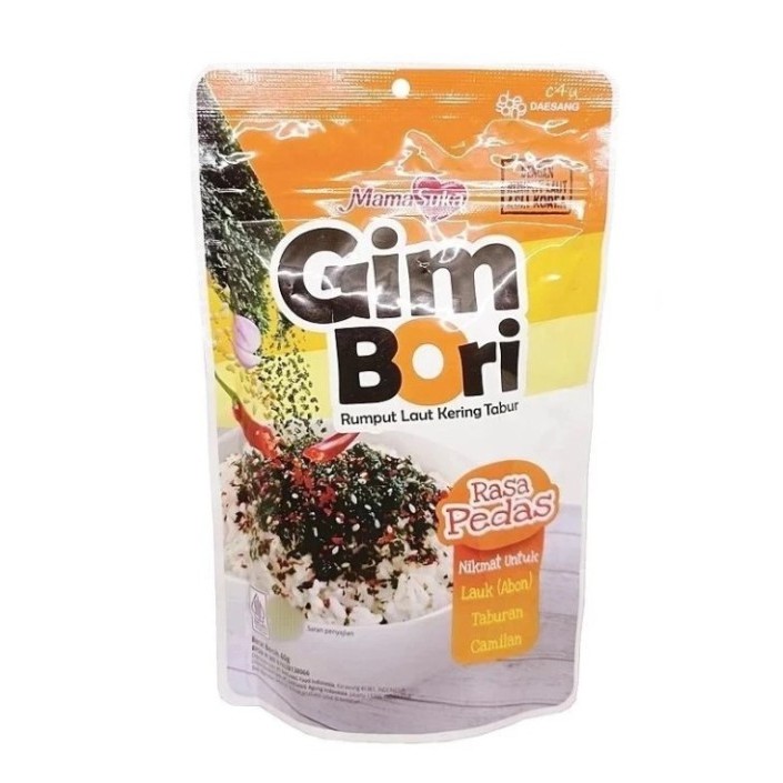 

MamaSuka Gim Bori Nori Tabur 60gr Pedas bulgogi original xtra all varian Pouch - PEDAS POUCH