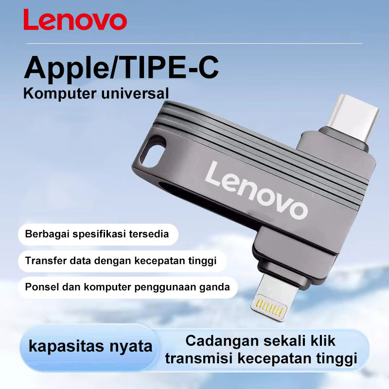 TYPE-C Flashdisk OTG 64GB Kecepatan Tinggi, Driver Flash Logam USB 32GB 64GB  512GB  1TB  , USB Flas