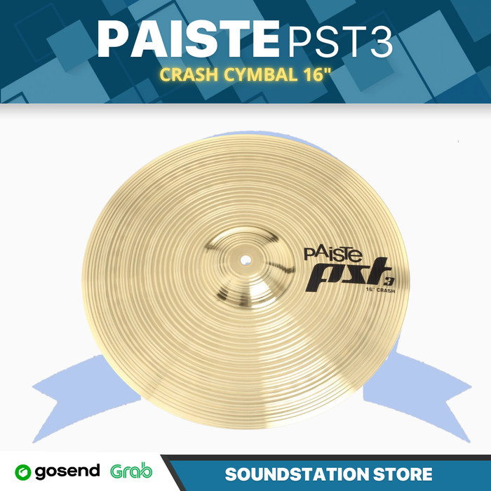 Paiste PST3 16" Crash Cymbal - Drum Cymbal