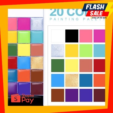 HALOWEEN 10.10 |  20 Color Body Face Painting Oil Tattoo Make up set For Art Halloween Party Makeup 