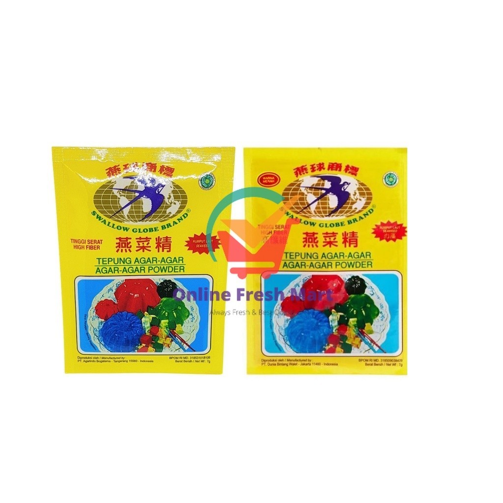 

Agar Agar Swallow Globe 7 g - Online Fresh Mart Denpasar
