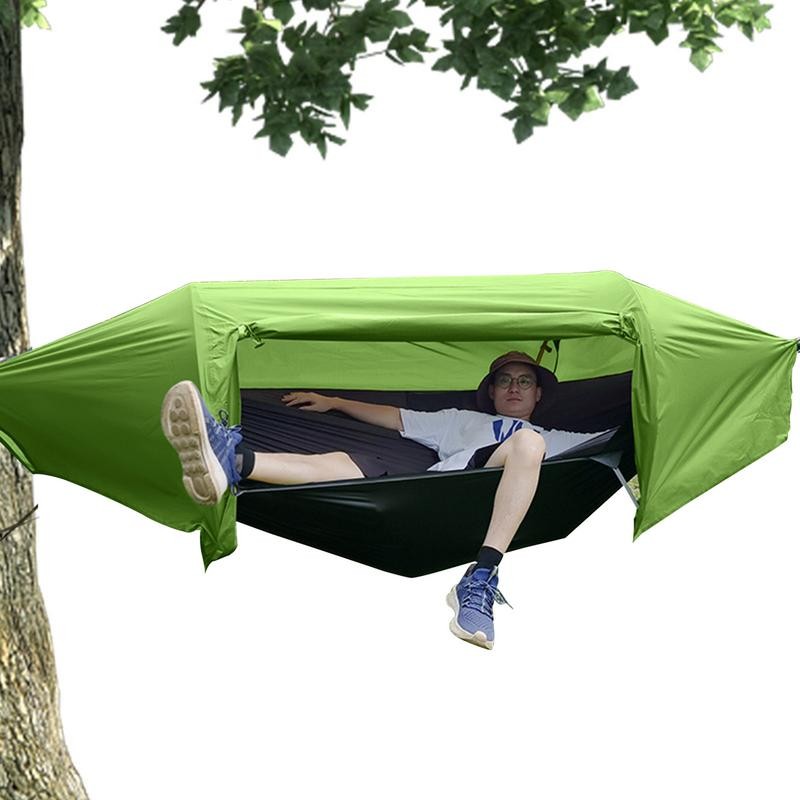 Double Outdoor Camping Hammock Tent Mosquito Net Hammock Waterproof Backpacking Hammock With Net For