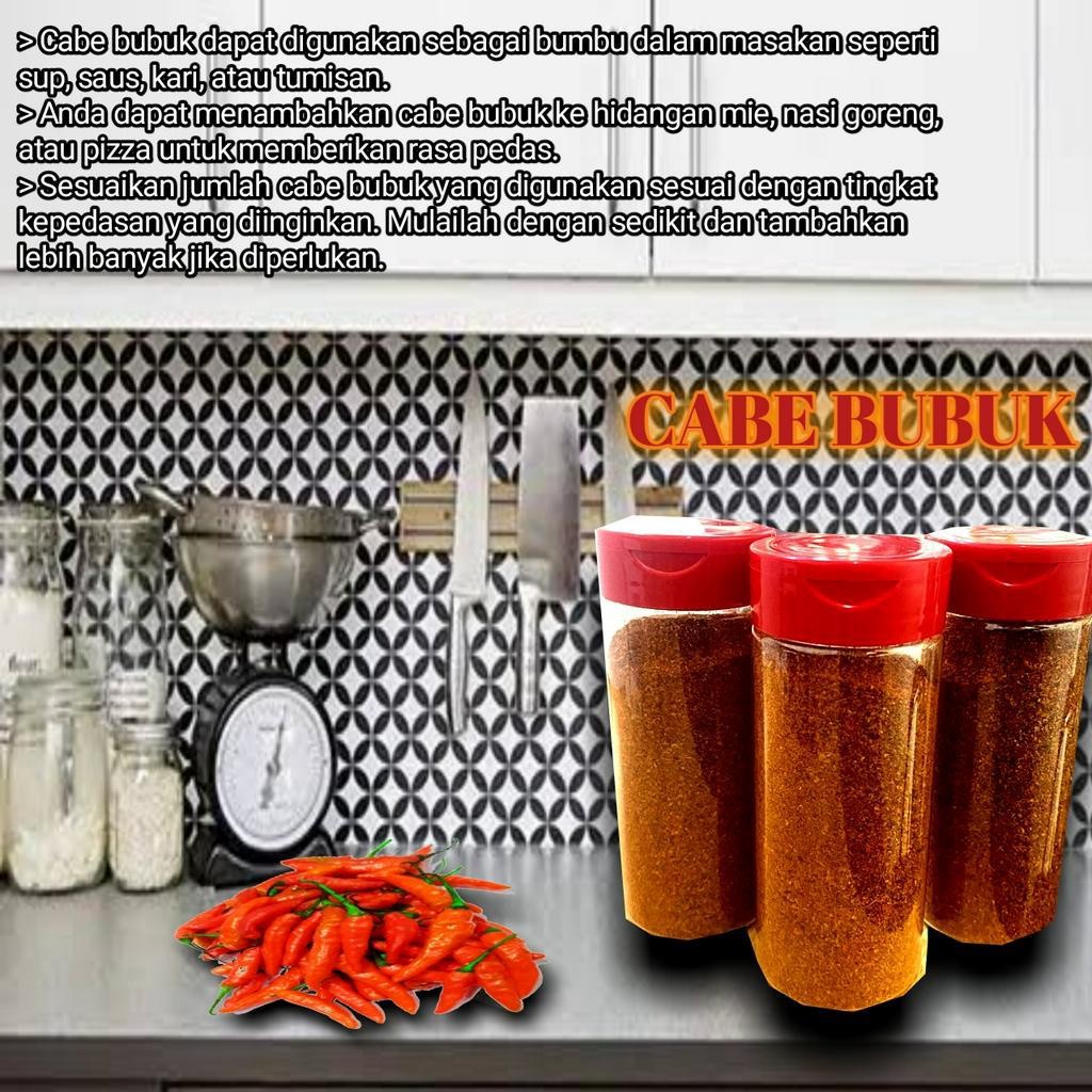 

Bubuk Cabe Halus 100% Original Cabe Rawit Merah / Bon Cabe / BD / R O