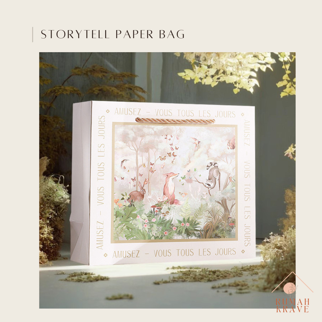 

RUMAH KRAVE - Storytell Paperbag Tas Kantong Hadiah Anak Souvenir Kado