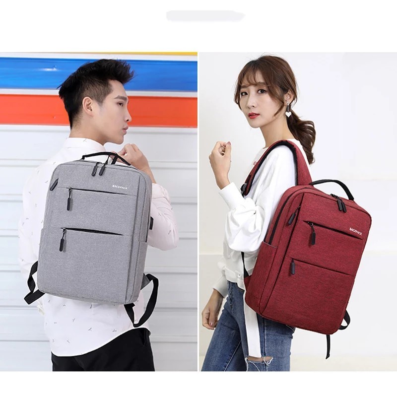 BACKPACK LAPTOP KANVAS KOREAN TAS RANSEL PRIA KANVAS TEBAL FASHION PRIA KAPASITAS BESAR TAS LOPTOP