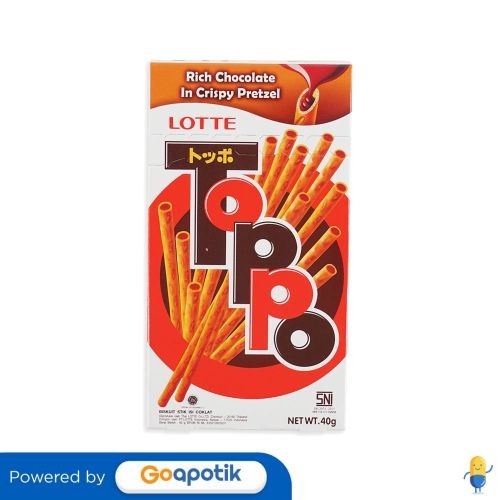 

Lotte Toppo Biskuit Stik Cocoa Coklat 40 Gram