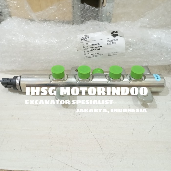 PIPA COMMONRAIL KOMATSU HYBRID 205 HB205 COMMON RAIL GENUINE 4981367