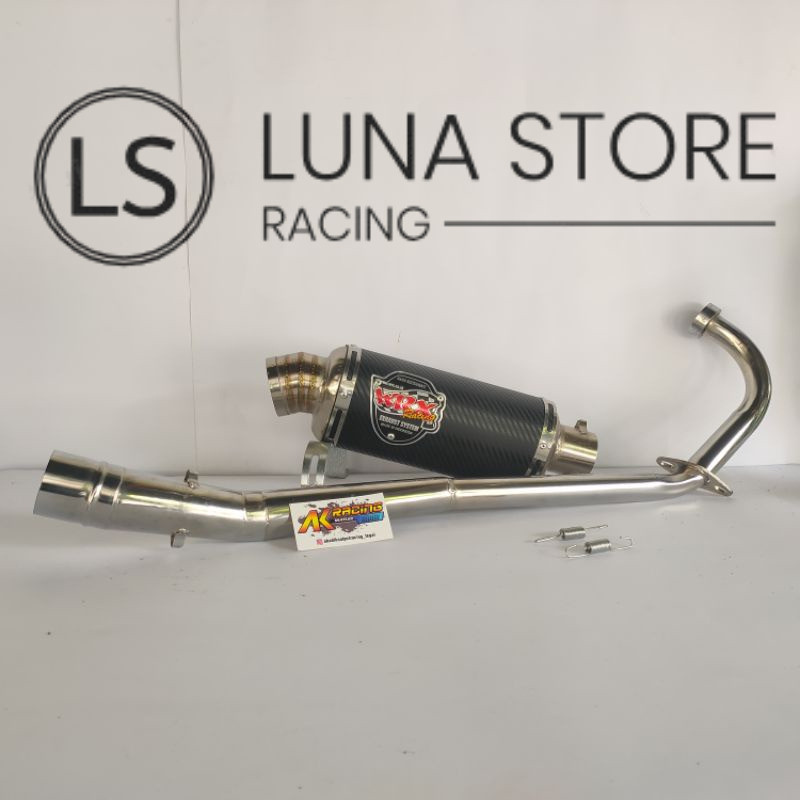Knalpot Racing WRX CARBON untuk Motor Satria Fu, MX, MX king, MX new, Satria Fi injeksi, Satria F