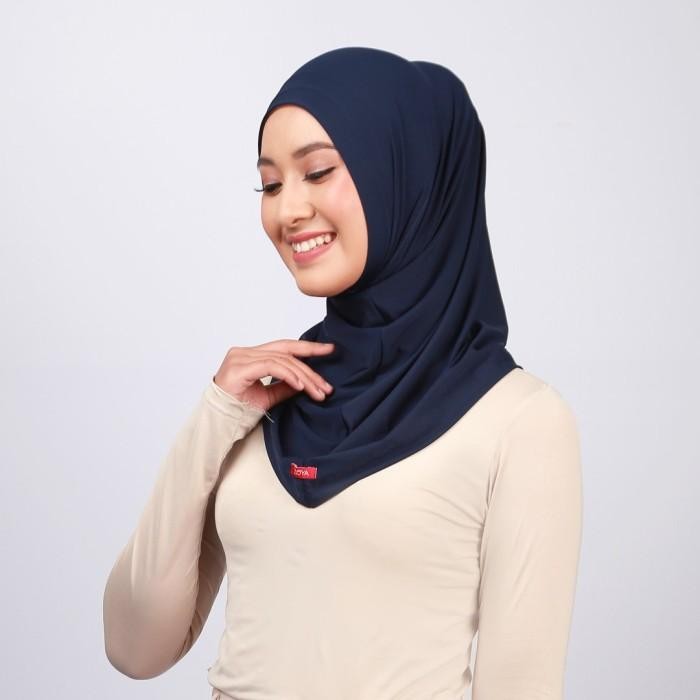 ZOYA Bergo Yoona Kerudung Instan Hijab Jilbab Bergo Sporty - Navy