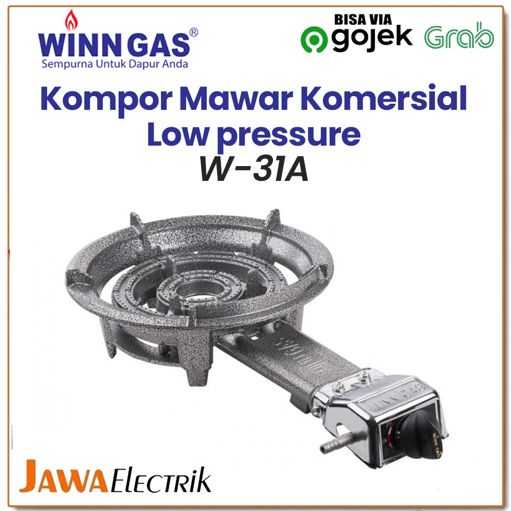 Winn Gas Kompor Mawar Komersial Ukuran Besar 1 Tungku Tekanan Rendah W 31A Low Presssure