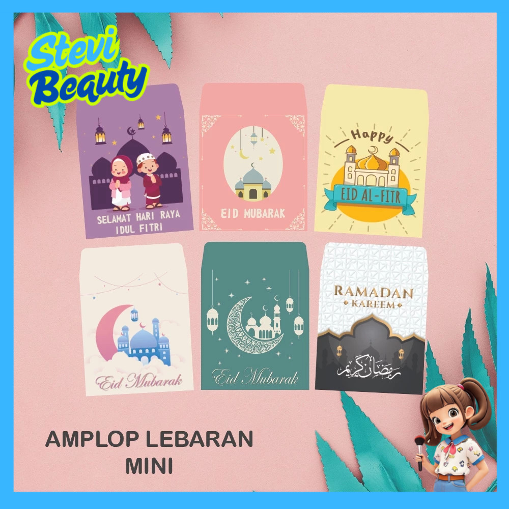 

AMPLOP LEBARAN KARAKTER (1 PACK ISI 10 PCS)/ AMPLOP LEBARAN EID MUBARAK IDUL FITRI MURAH MINI - STEVI Beauty