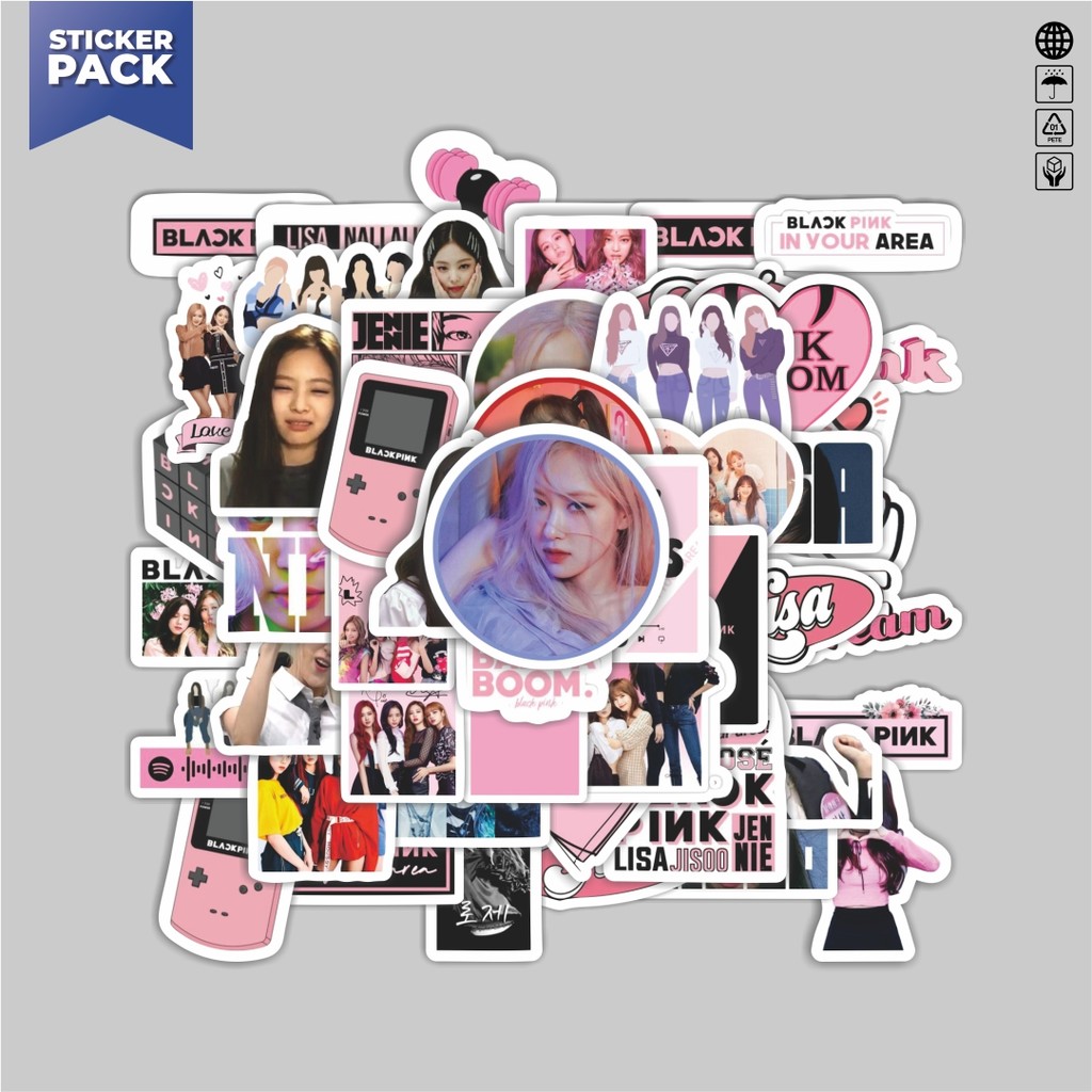

[100PCS]Stiker Pack Stiker Blackpink Aesthetic Vinyl Anti Air Dekorasi Sticker Laptop Buku Journal Koper Helm Casing HP Gitar Helm Skateboard