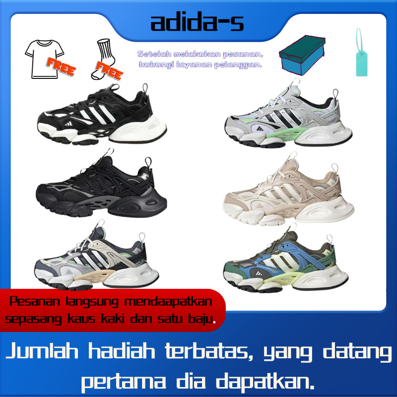【COD】Gratis Baju + Kaus Kaki | Adidas XLG RUNNER DELUXESHIS Sepatu Lari Low-Cut Wanita/Pria, Nyaman 