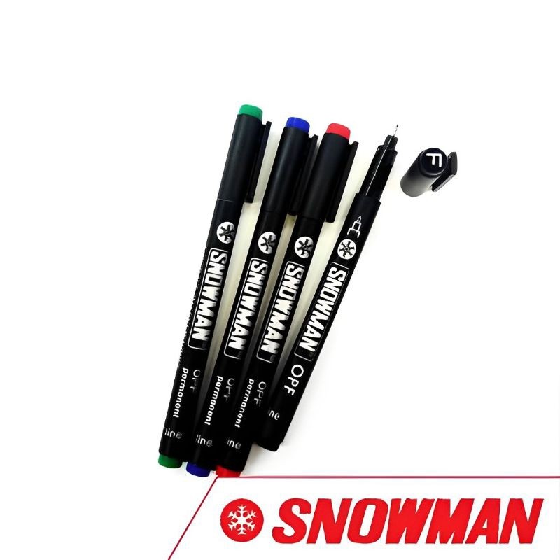 

JAMIN MURAH !!!SPIDOL SNOWMAN OHP OPF/OPM MARKER PERMANENT (1PAK/12PCS)(BISA LANGSUNG ORDER)