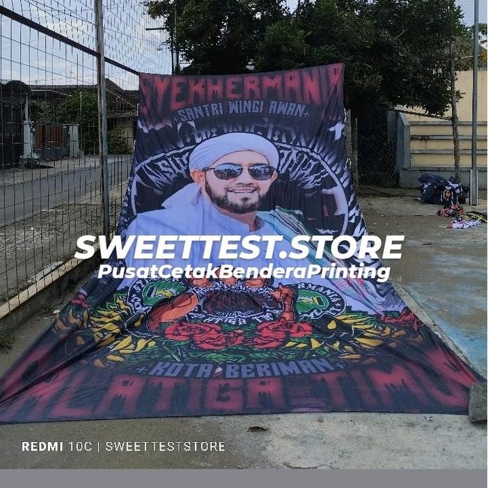 Hot Produk TERBARU BENDERA UK 200X150CM, CETAK BENDERA SYEKHERMANIA, BENDERA MAFIA SHOLAWAT, GIANTFL