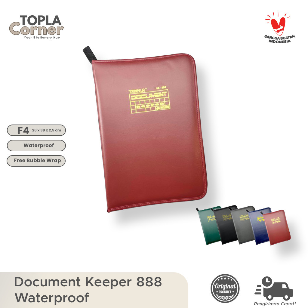 

Map DK 888 Topla - Tempat Dokumen Waterproof 20, 40, 60 SlotCO