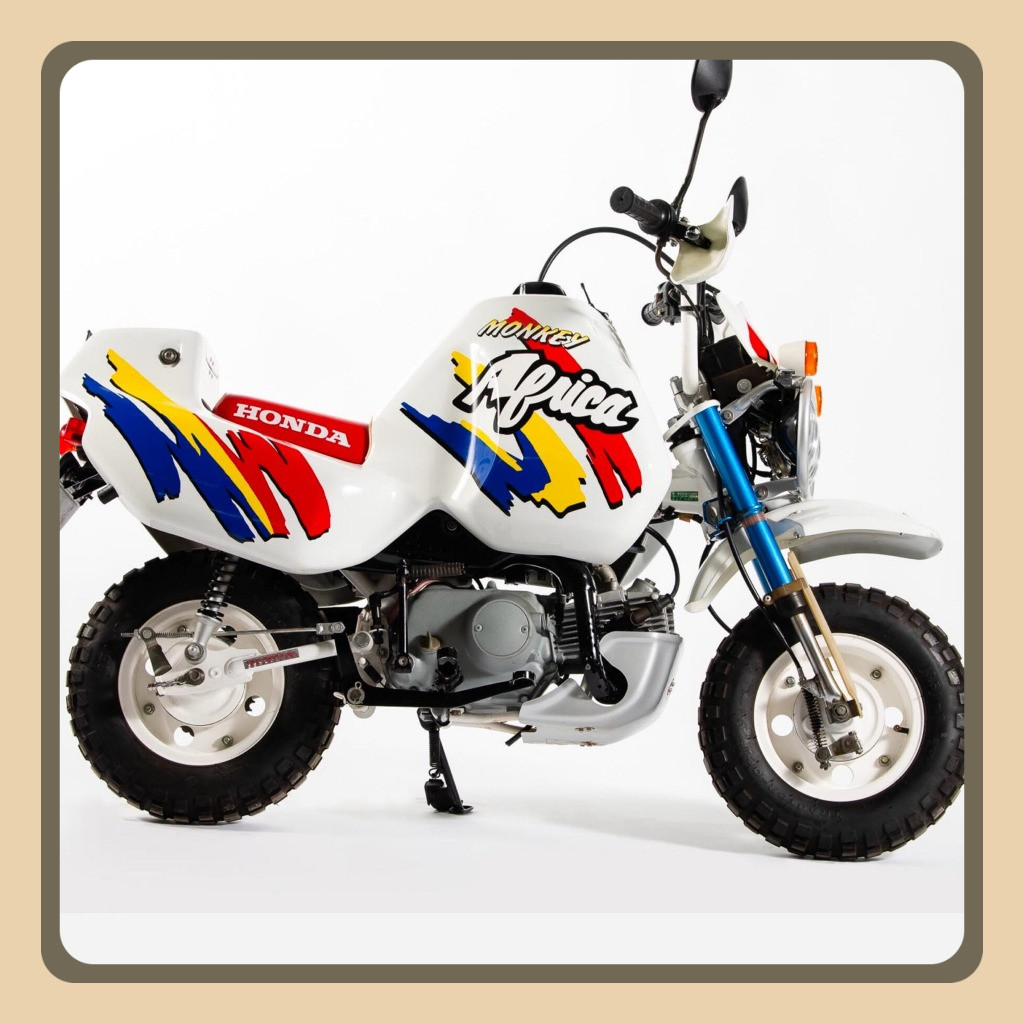 ticker Stiker Decal Honda z50 Monkey Baja Africa Hatesix