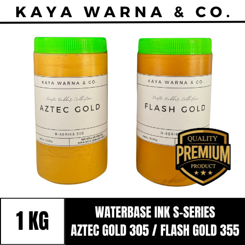 

Tinta Sablon Waterbase Ink GOLD S-Series KAYA WARNA & CO. (1Kg)CO