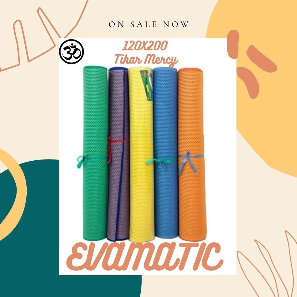 Karpet Lantai Spons Tikar Spon MERCY 120x200 Tikar Polos Tikar Murah Tikar Plastik BINTIK EVAMATIC