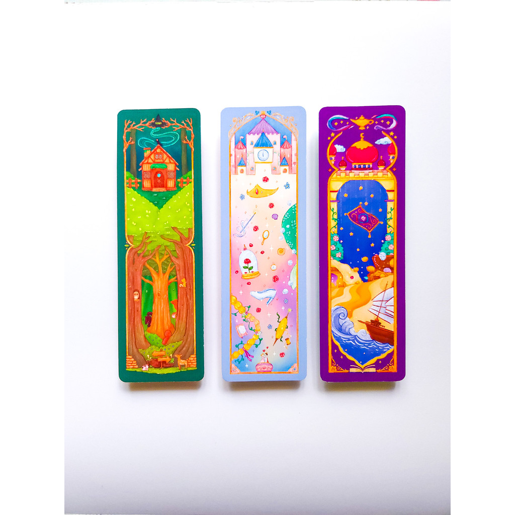 

Fairytale Garden Bookmark Pembatas Buku Bloom au Lait atticbox