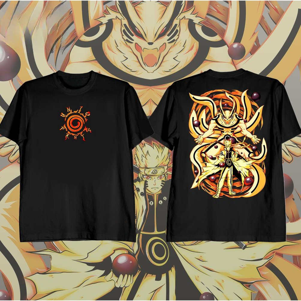 TSHIRT TERBARU 
"NARUTO X KURAMA" GRAPHIC COTTON TSHIRT FOR MEN AND WOMEN