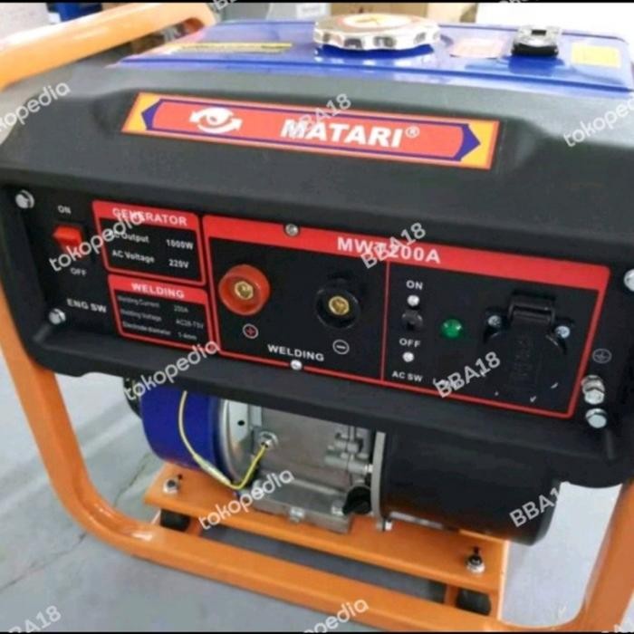 Genset Las - Welder Genset - Mesin Las 200A MWT 200A MATARI Tembaga