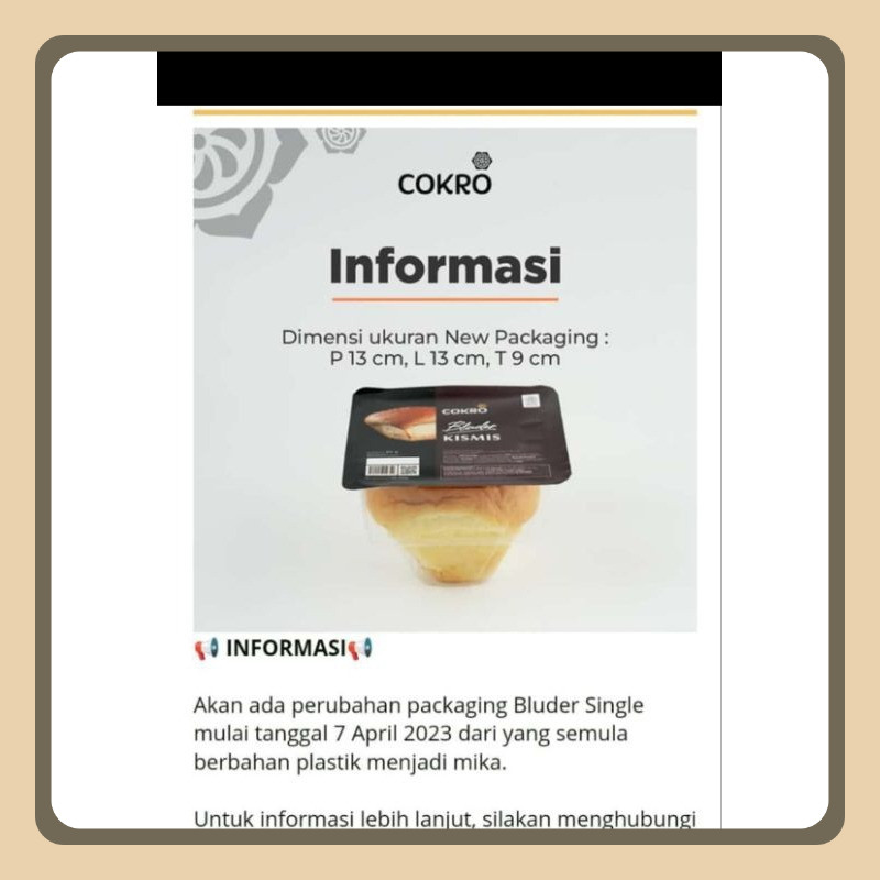 

Bluder Cokro Isi 8 Pcs Standar + Handbag