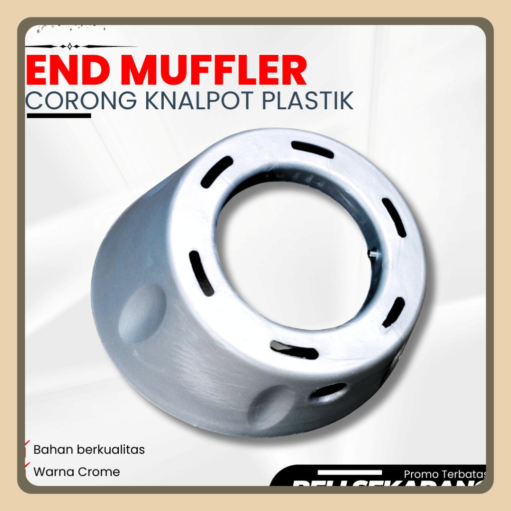 END MUFFLER PLASTIK ANTI PANAS VARIO CORONG KNALPOT MIO TUTUP KNALPOT END MUFLLER CMS KNALPOT