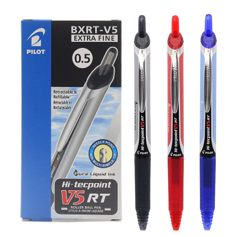 

PILOT BXRT-V5 Retractable Gel Pens Set 0.5mm Extra Fine Lapices Kawaii Gel Ink Pen Cute Stationary School Supplies