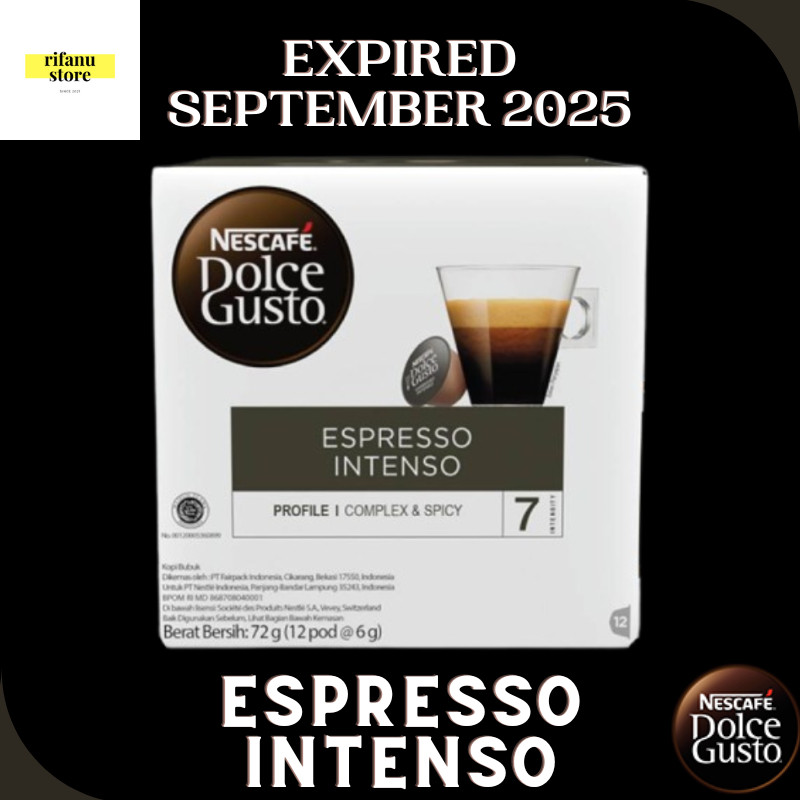 

JAMIN MURAH !!!Nescafe Dolce Gusto Capsule Espresso Intenso NDG 1 Box Original(BISA LANGSUNG ORDER)