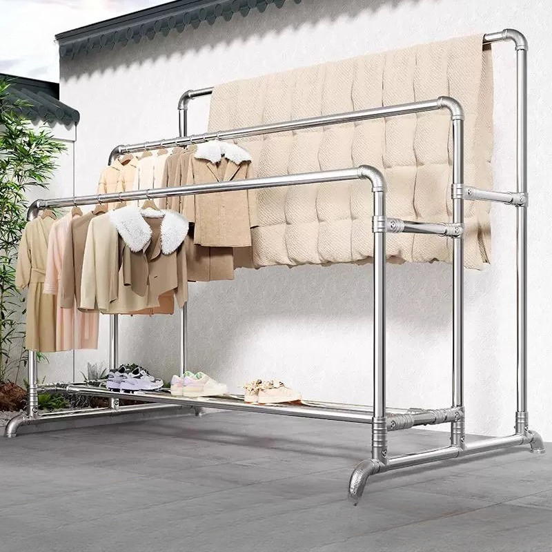 Jemuran Baju Pakaian Stainless Steel 200CM Jumbo Jemuran Besar Jemuran Baju Aluminium