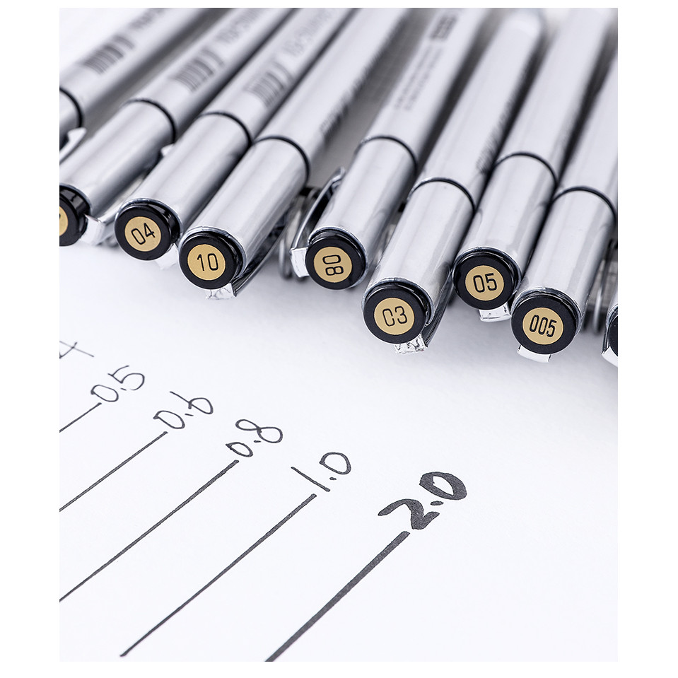 

waterproof Sketch comics Needle Pen Pigment Drawing Handwriting ink Art Marker pen office stationery Supplies