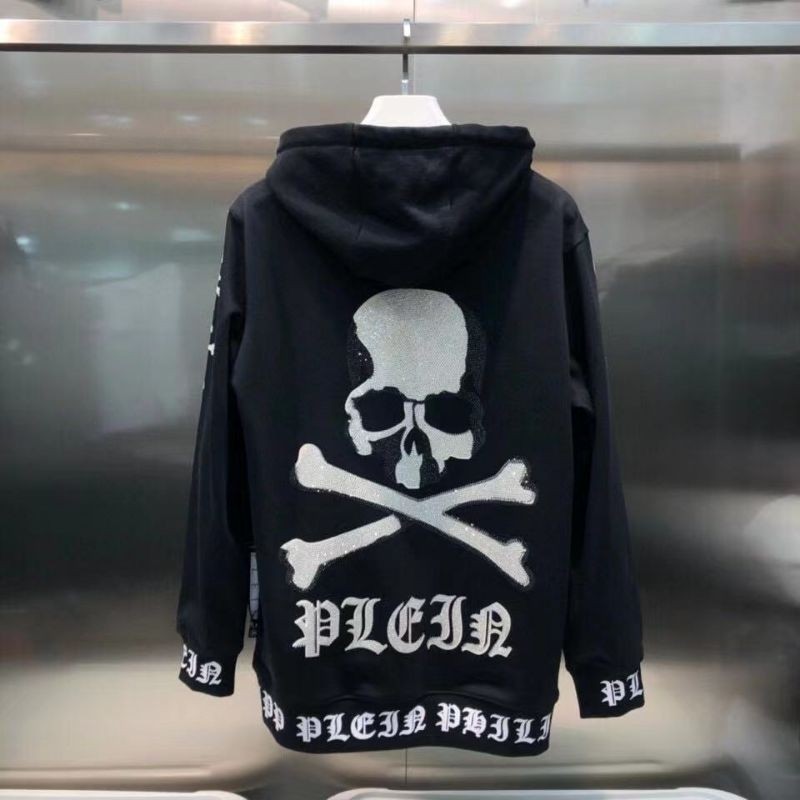 jaket cowok pp jacket pria sweater hoodie katun tebal stretch philipp plein terbaru