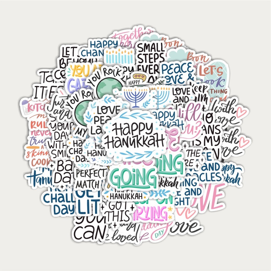 

Sticker Pack Stiker Phrases Bahasa Inggris | Sticker TUMBLR | Stiker LAPTOP KOPER HELM