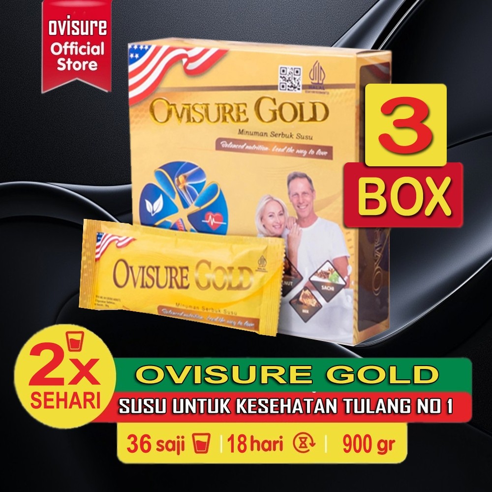 

HARGA PER BOX PAKET 3 BOX OVISURE GOLD ORIGINAL USA - SUSU UNTUK PENGOBATAN TULANG SENDI TERBAIK