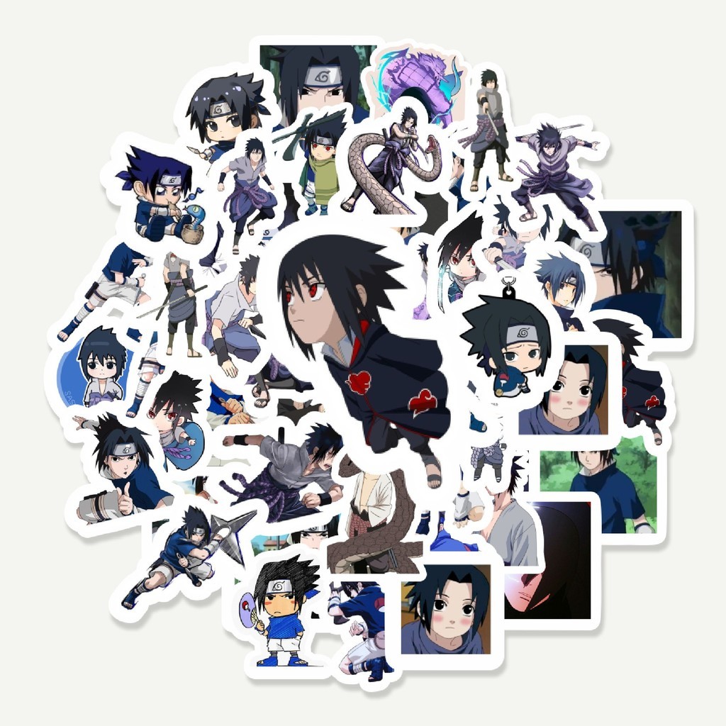 

Sticker Pack Stiker Anime Uchiha Sasuke | Sticker TUMBLR | Stiker LAPTOP KOPER HELM