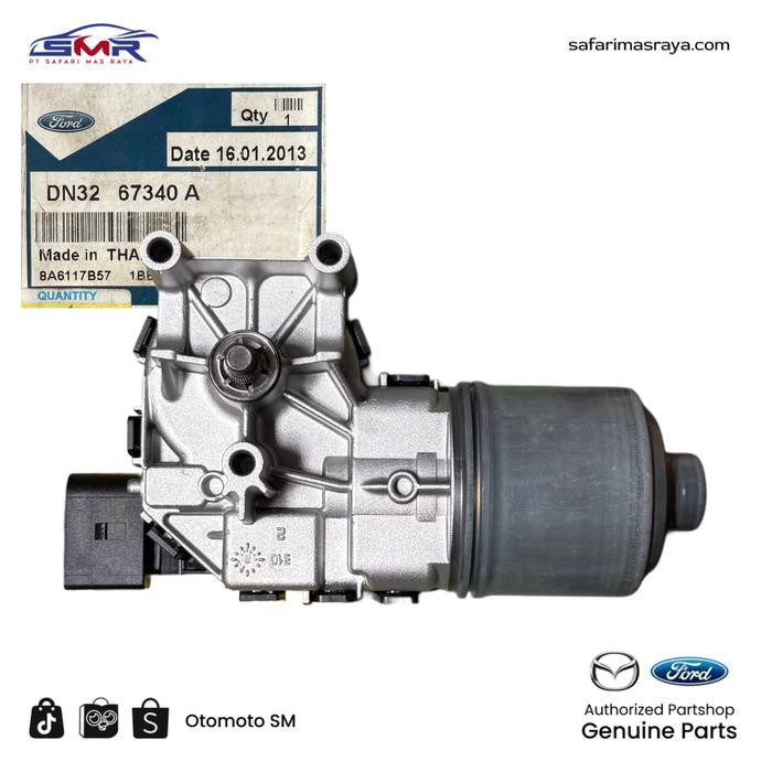 Motor Wiper Depan Ford Fiesta All Type Tahun 2014 Ke Bawah Original 8A6117B571BB BEST