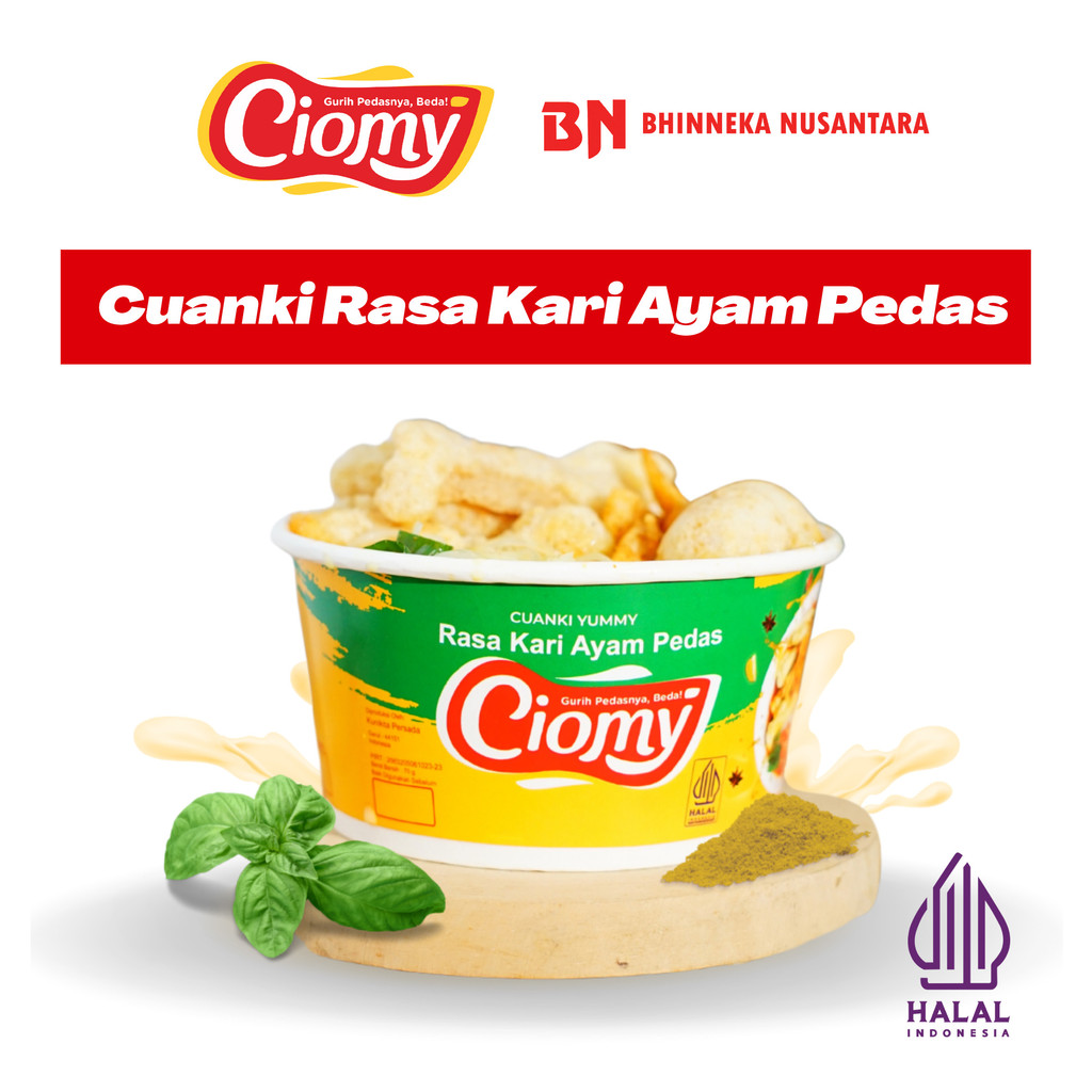 

Ciomy Cuanki Kari Ayam Pedas Regular - Halal Non MSG