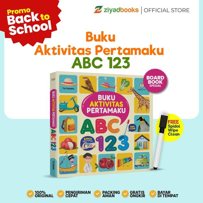 

(Bonus Spidol) Buku Aktivitas Anak Wipe Clean - Aktivitas Pertamaku ABC 123