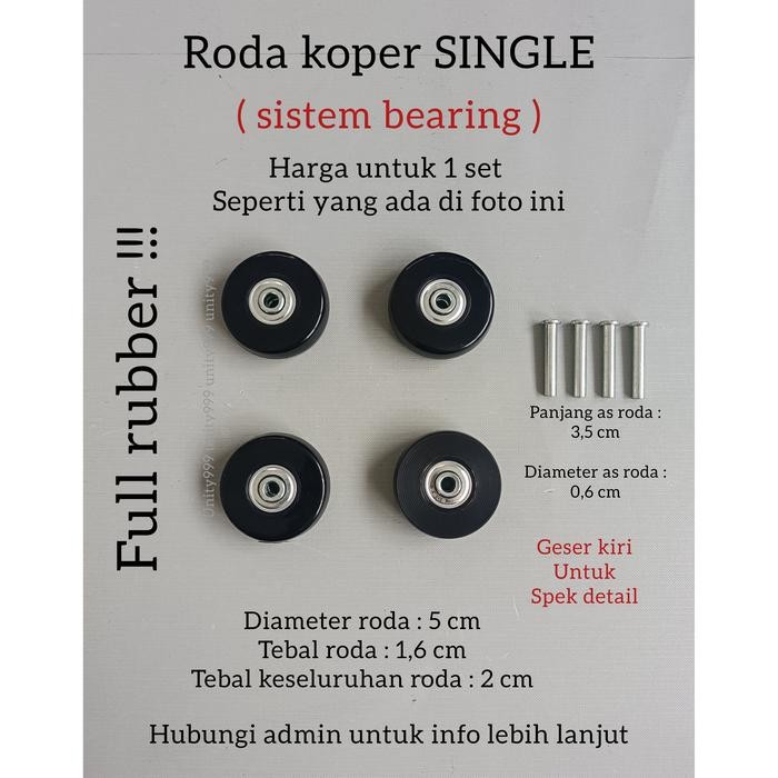 roda koper pengganti roda replacement roda koper bearing - BEARING 5CM