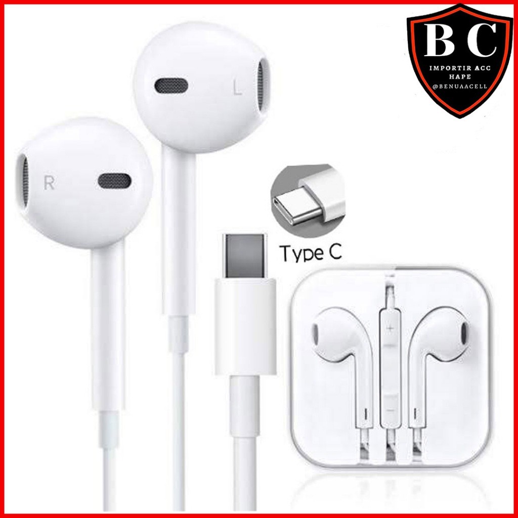 HEADSET HANDSFREE KABEL COLOKAN TYPE C HANSFREE EARPHONE PORT TIPE C HF COLOKAN TIPE C - BC88