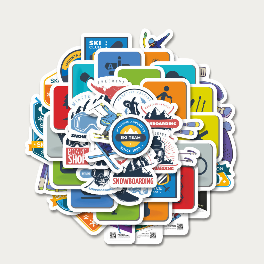 

Sticker Pack Stiker Ski Salju Gunung Stikcers | Sticker TUMBLR | Stiker LAPTOP KOPER HELM