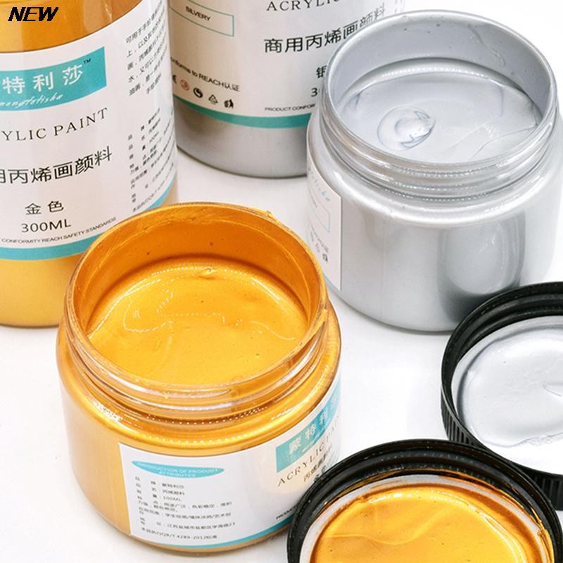 

100ml Gold Paint Metallic Acrylic Paint,waterproof Not Faded for Statuary Coloring DIY Hand Clothes Painted Graffiti Pigments