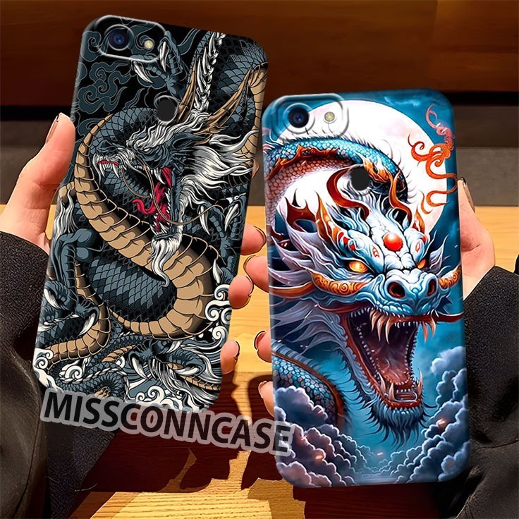 Case Oppo F5 Oppo F5 Youth Oppo F9 Oppo F9 Pro Realme 2 Realme 2 Pro - Softcase Naga Dragon - Casing